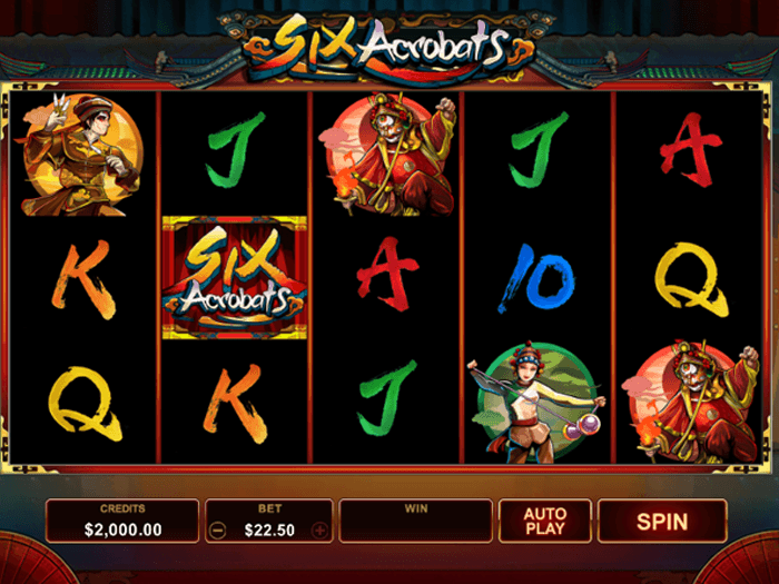 Six Acrobats Review Screenshot