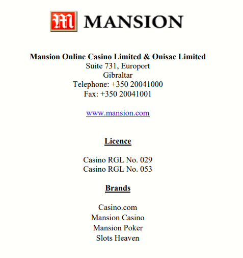 online casino license