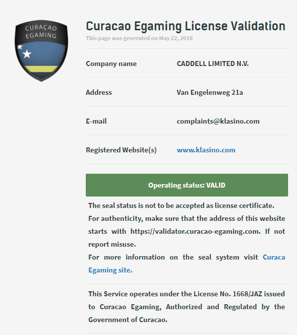online casino license