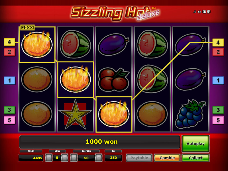 Sizzling Hot Casino Game Play