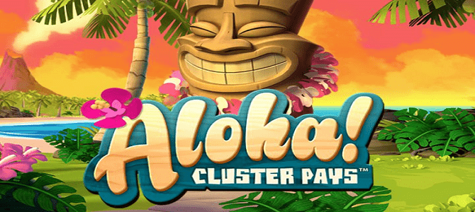 Aloha Cluster Pays Slot logo UK