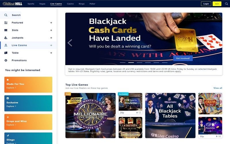 William-Hill-live-casino UK