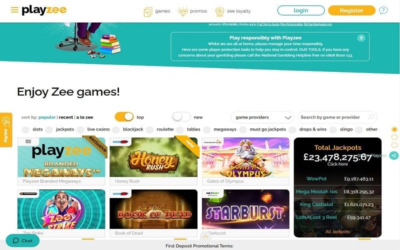 Popular-games-at-PlayZee-Casino-UK