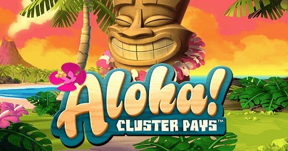 Aloha Cluster Pays Slot logo UK