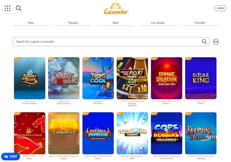 Games to play at Casimba-Casino UK