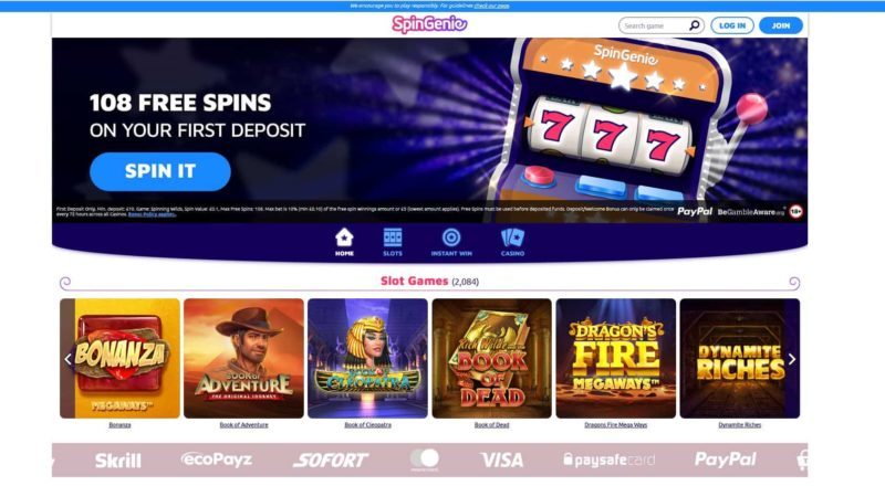 Spin-Genie homepage