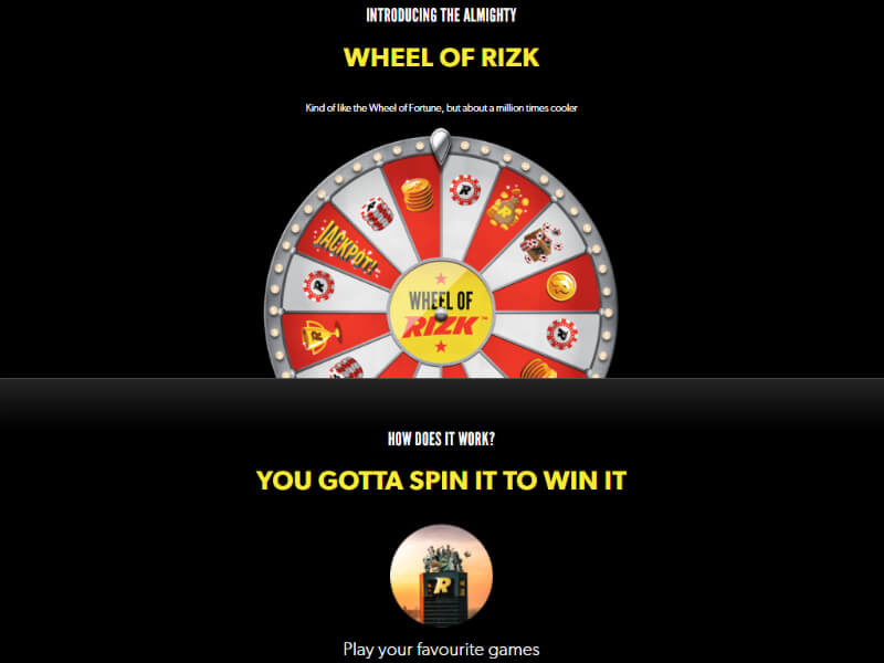 Wheel of Rizk Casino