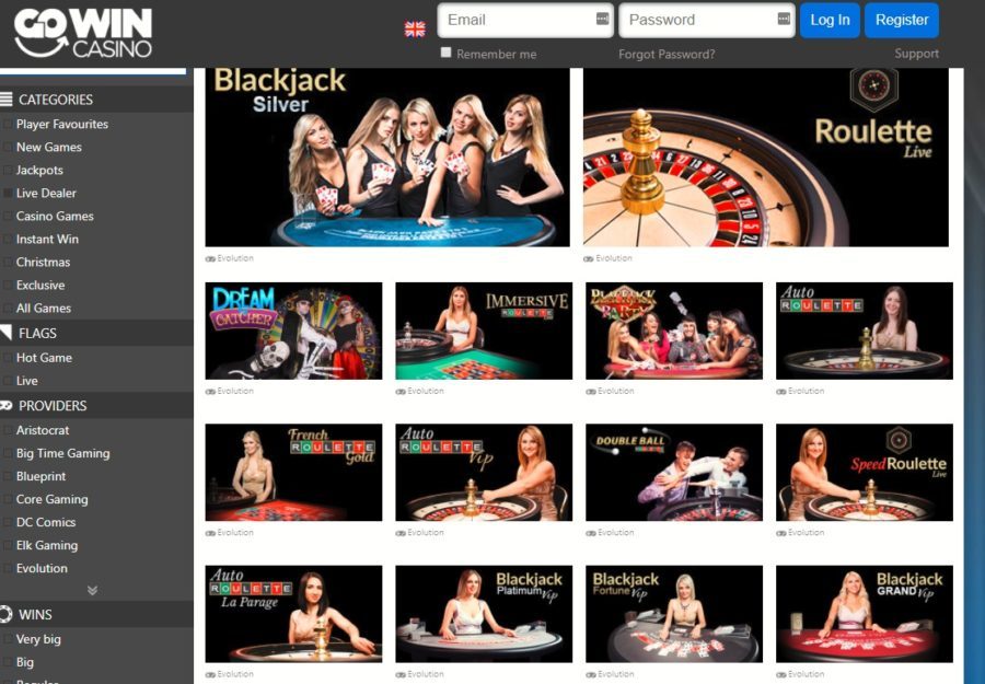 gowin-casino-screenshot live casino games UK