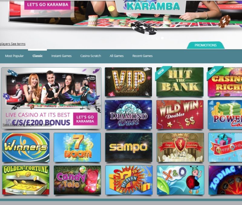 Karamba-Casino slot games UK