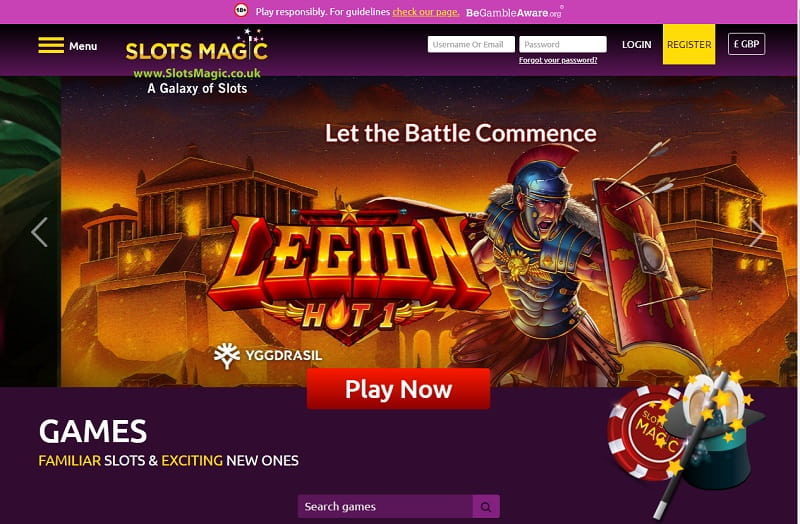 Slots-magic-Casino homepage