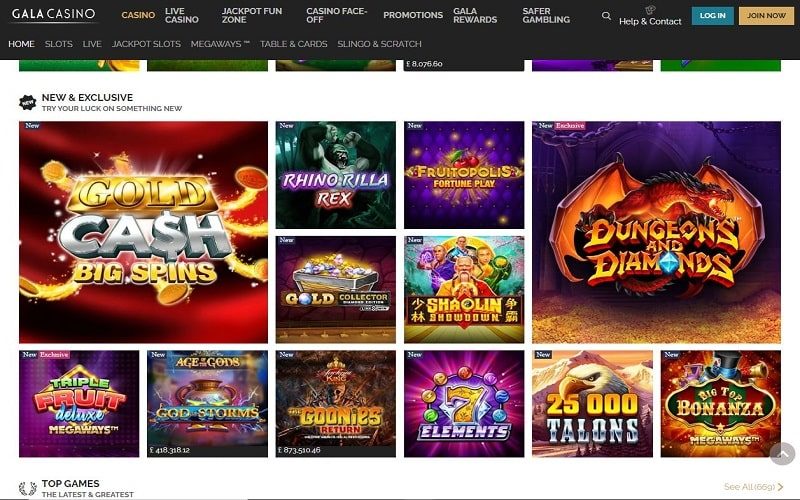 New and exclusive games to play at Gala Casino UK