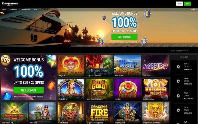 Barbados casino online