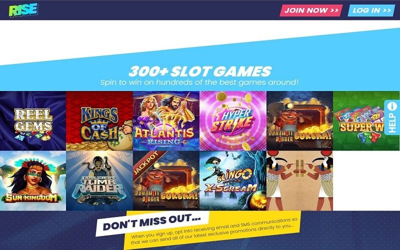 Slot games to play at Rise Casino UK
