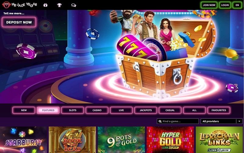 Casino games to play at Mr Jack Vegas Casino