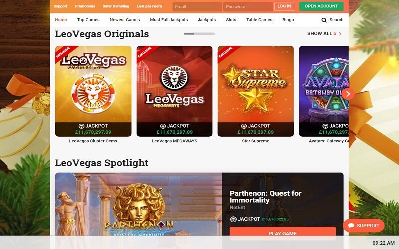Leo Vegas Casino original games