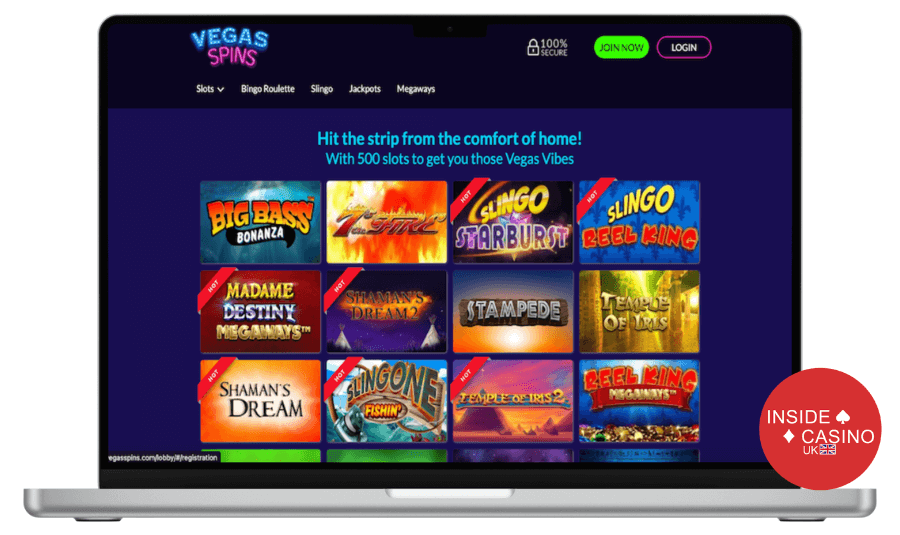 vegas spins casino games