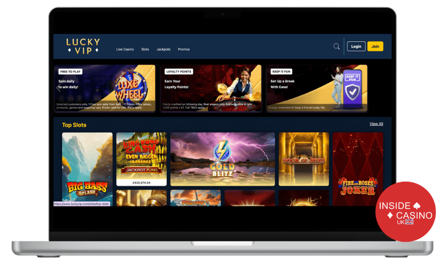 lucky vip casino games